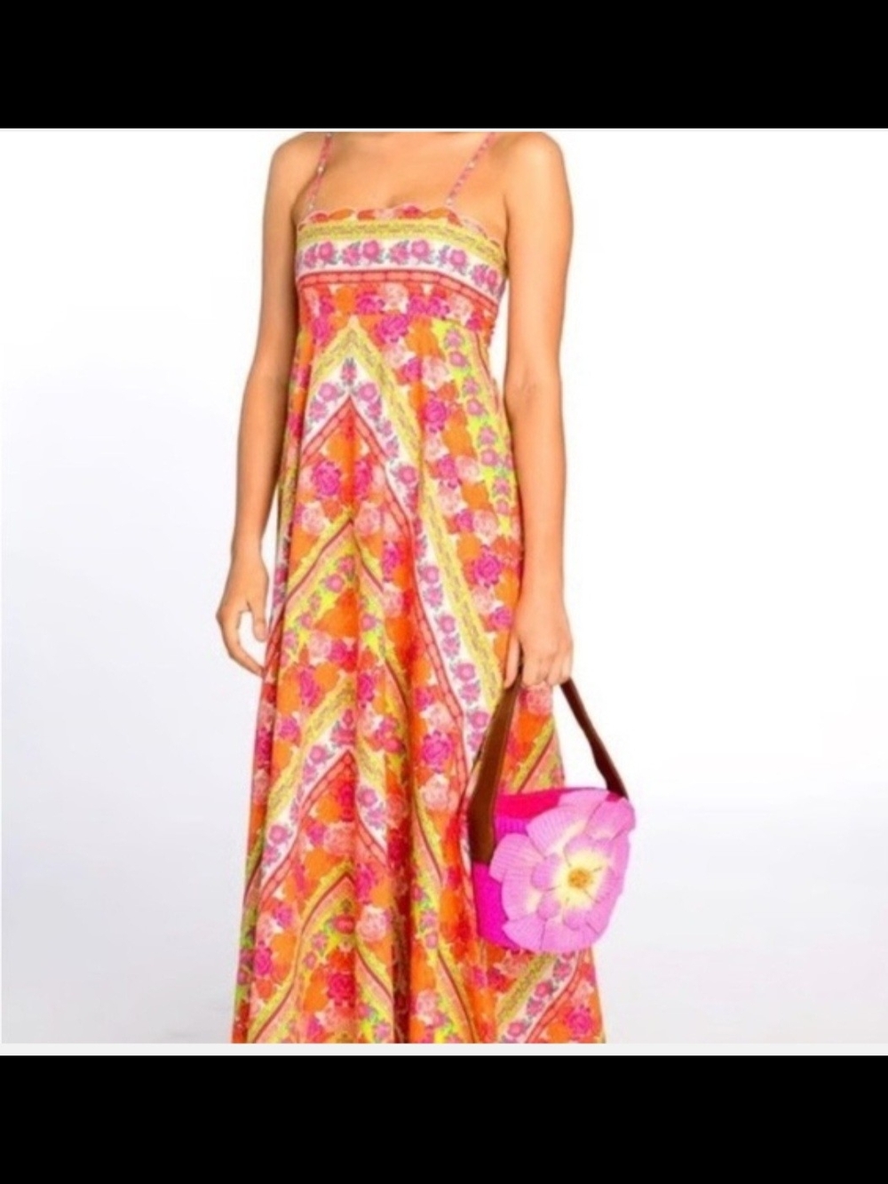 Elizabeth James The Label Annalisa Dress Rosebud Garden Stripe